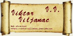 Viktor Viljanac vizit kartica